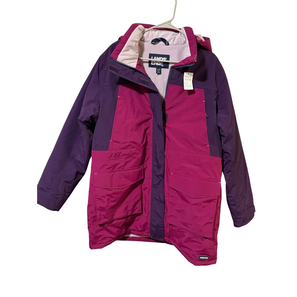 NWT Lands' End Size Large Tall Squall Waterproof Insulated Parka Coat